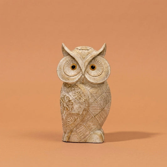 Feng Shui owl showpiece for good luck, home decor item