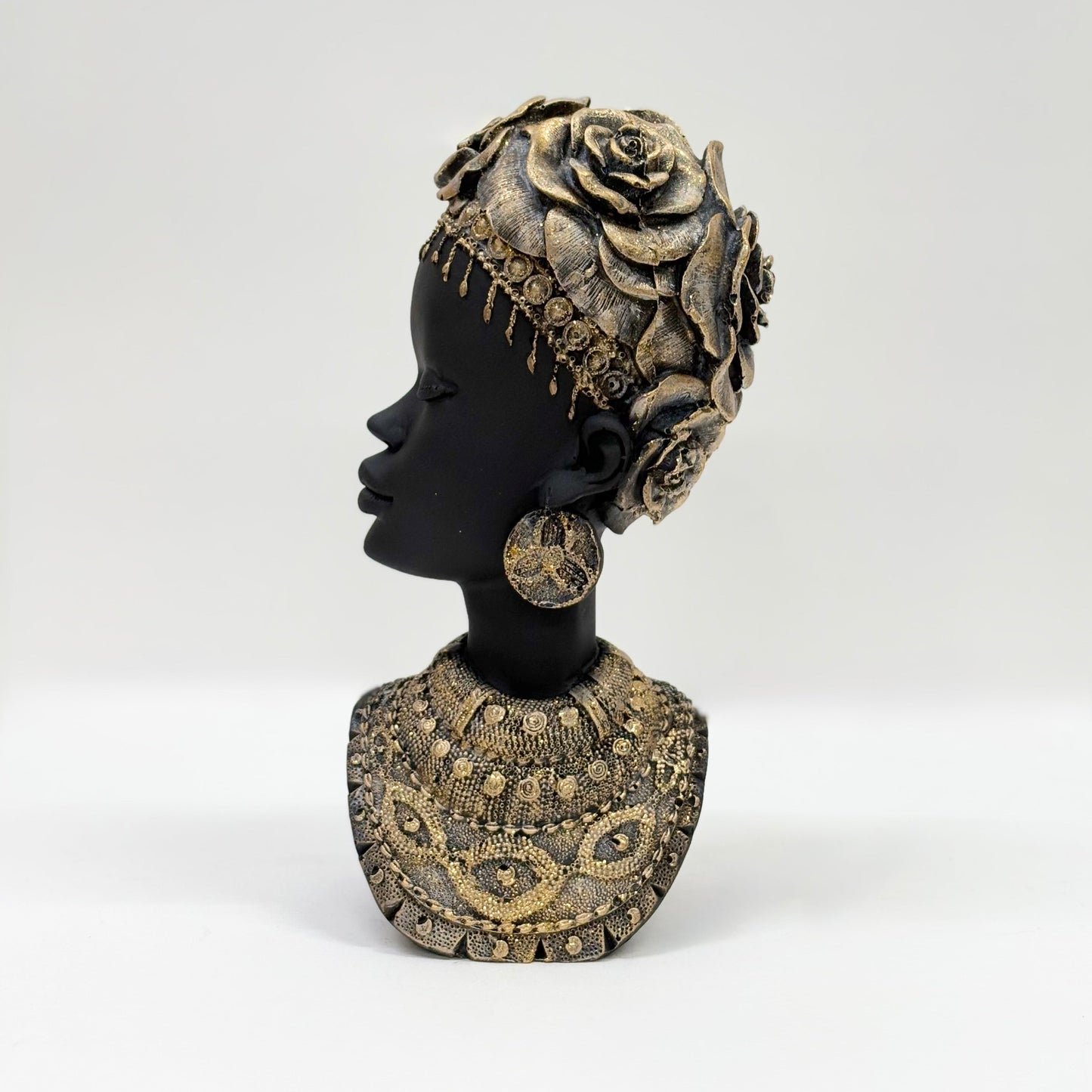 Golden Grace Divine Tribal Queen Bust