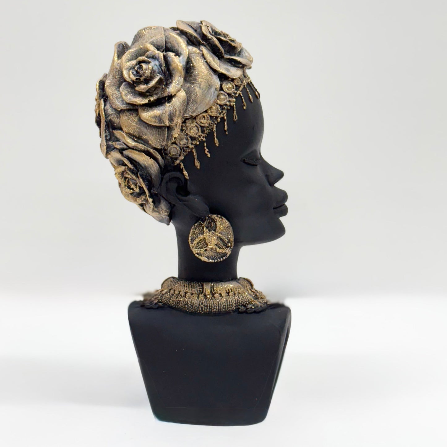Golden Grace Divine Tribal Queen Bust