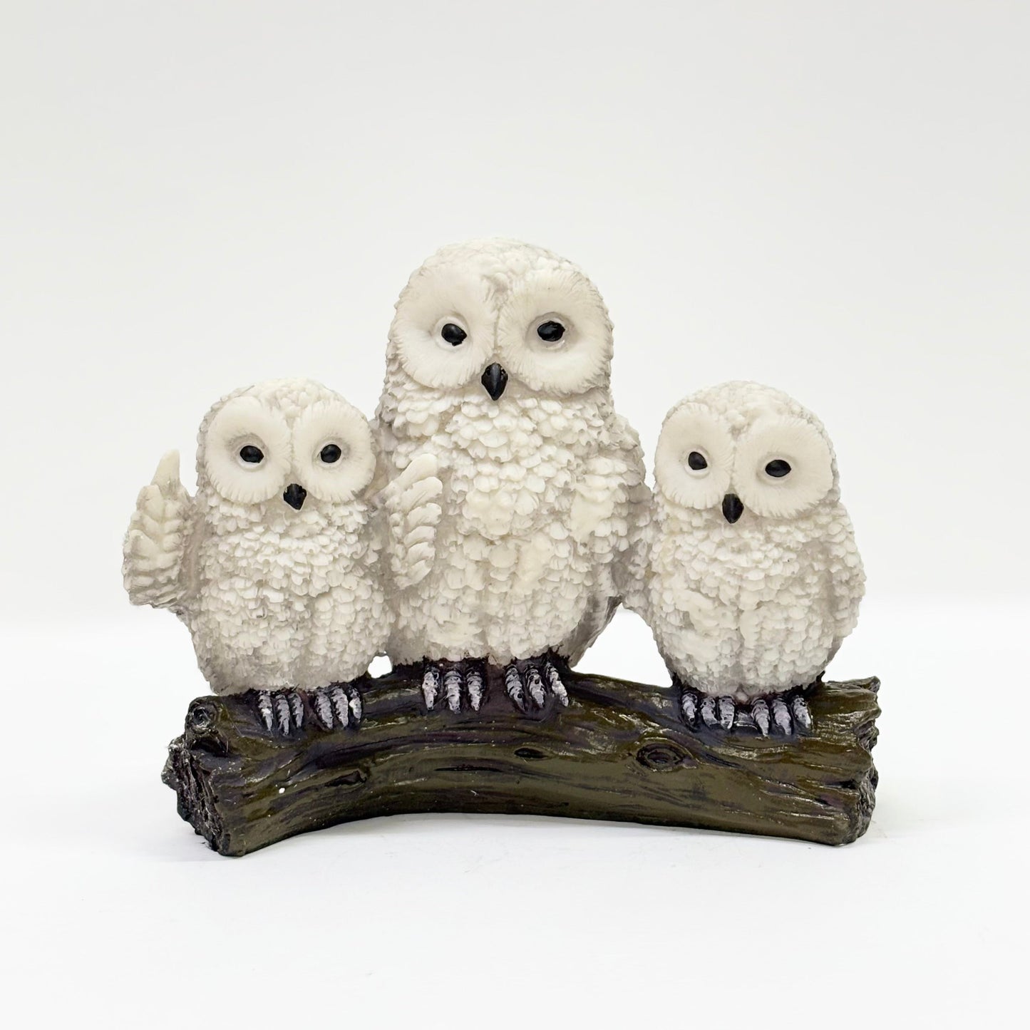 Ivory Owl Family Showpiece