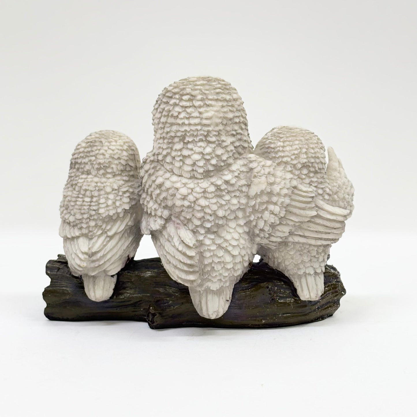 Ivory Owl Family Showpiece