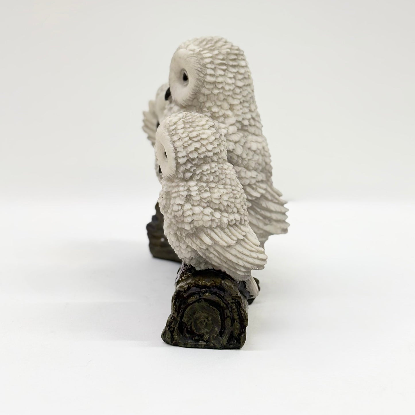 Ivory Owl Family Showpiece