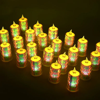 Flameless LED Tea Light Candles – Pack of 24