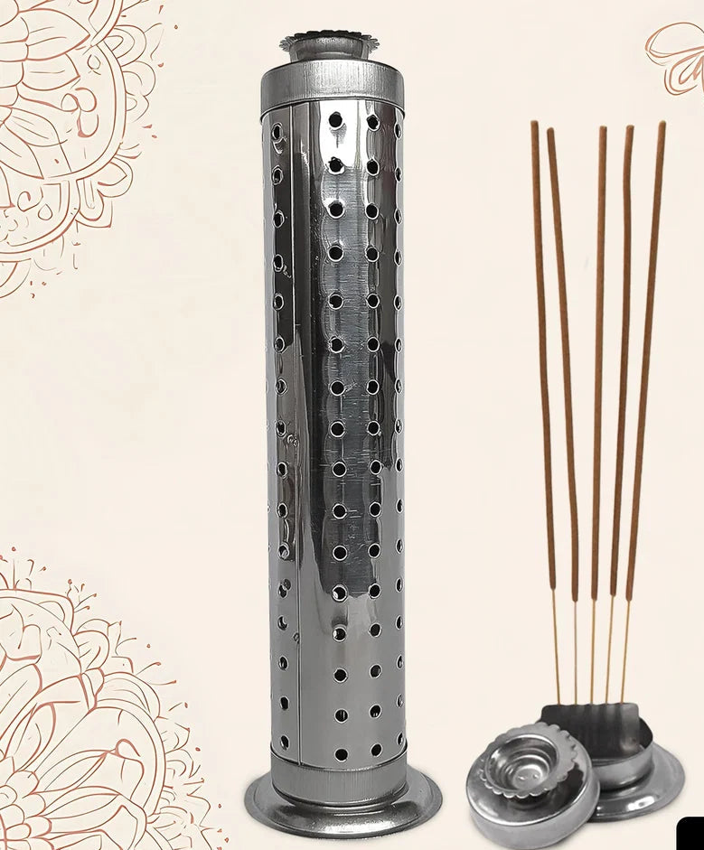 Stainless Steel Agarbatti Stand with Ash Catcher