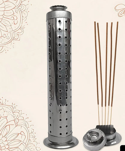 Stainless Steel Agarbatti Stand with Ash Catcher