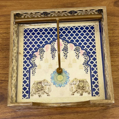 Antique tissue paper holder for living room