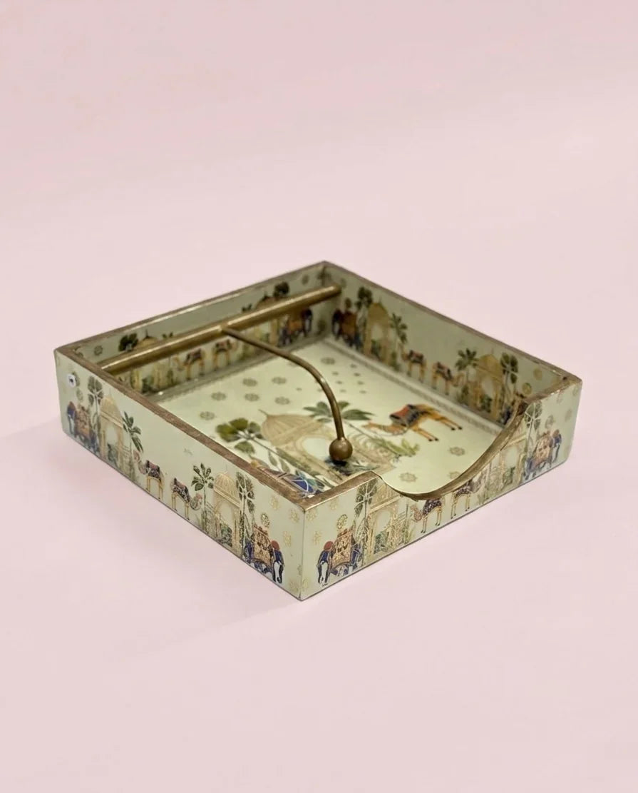 Best Hand Painted Tissue Organiser tissue holder for kitchen dining hotel