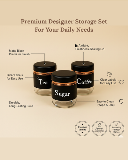 Best aesthetic Glass Storage Containers with Lid for Modular Kitchen and Dining room