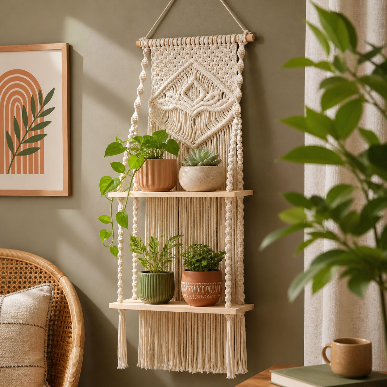 Macrame Indoor Wall Hanging