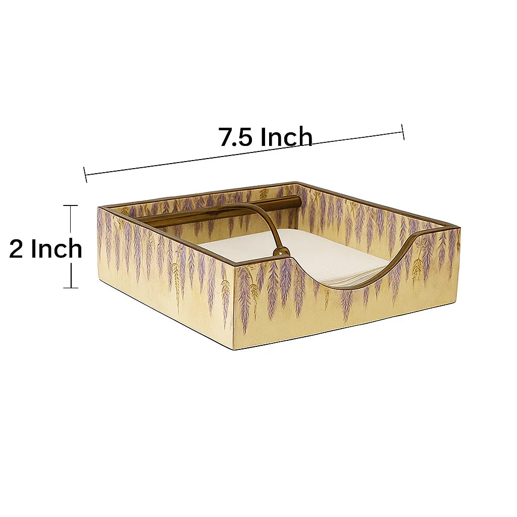 Dimensions for trending tissue paper holder