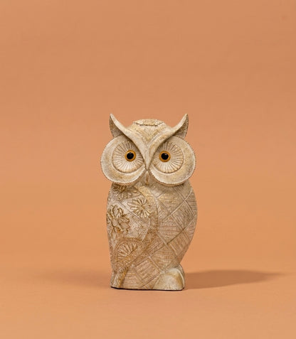 Feng Shui owl showpiece for good luck, home decor item