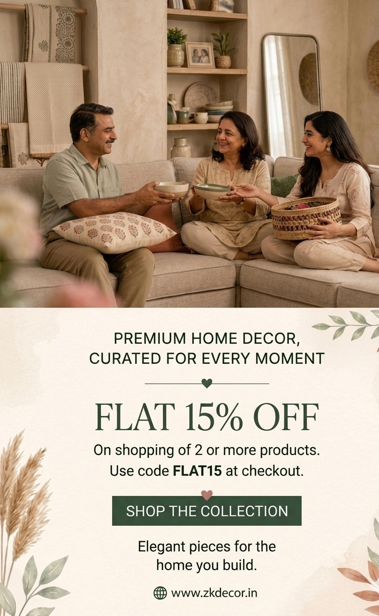 Flat 15% Off on best decor items