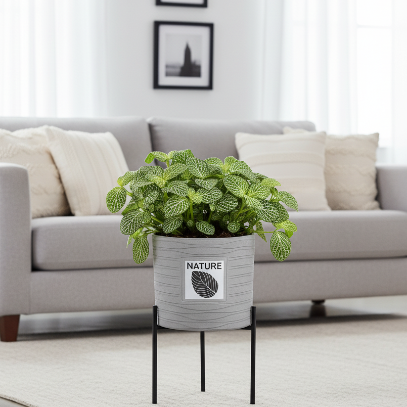 EcoLeaf Ceramic Planter