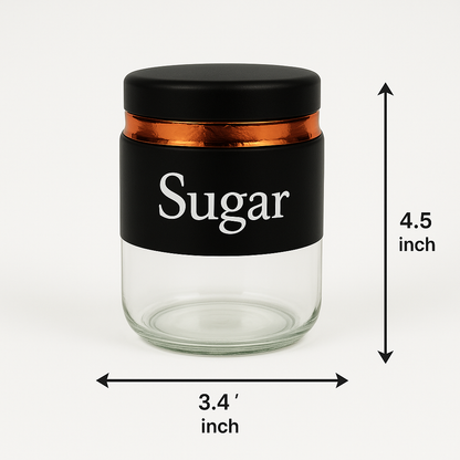 Glass Storage Containers with Lid for Modular Kitchen and Dining room.
