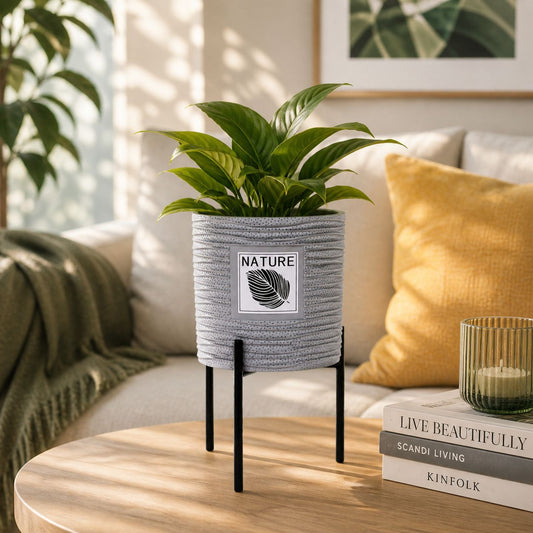 EcoLeaf Ceramic Planter