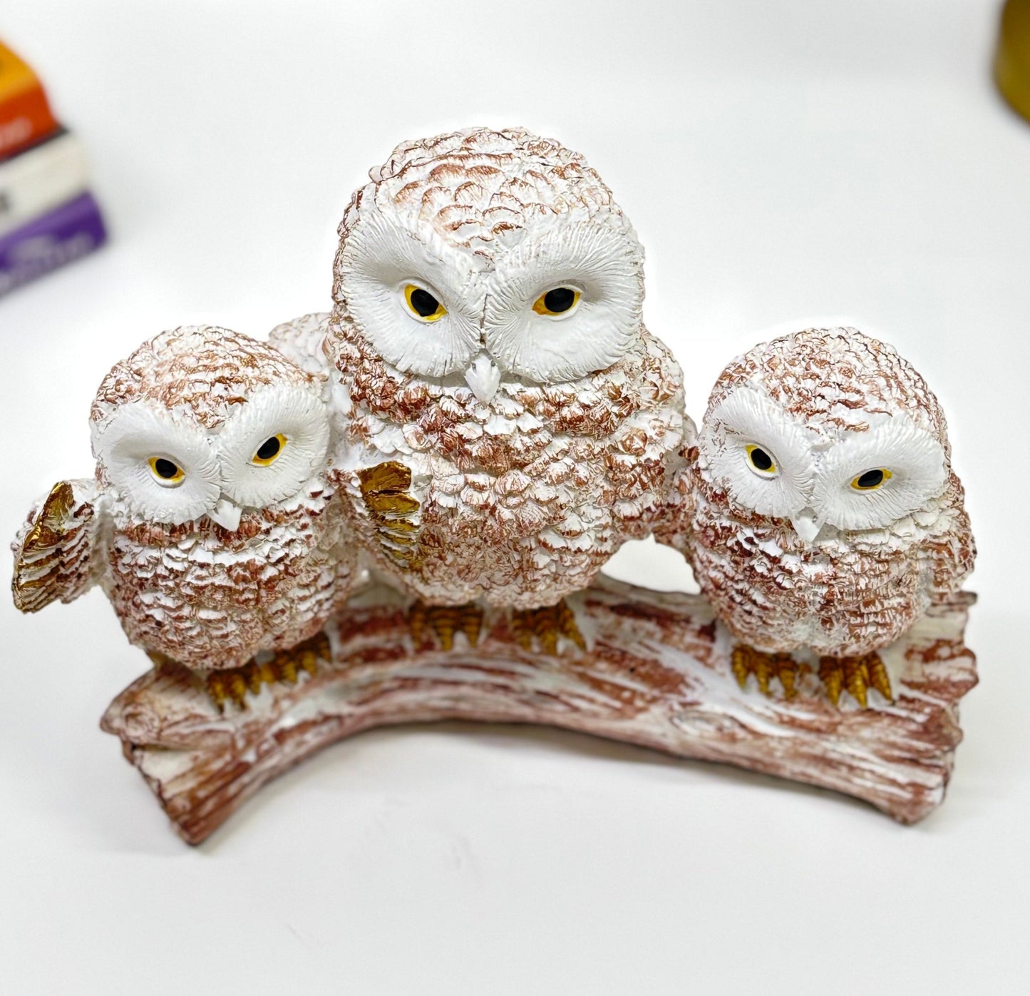 TrioWise Owl Family Figurine