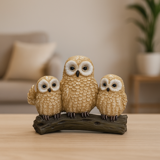 Trio Harmony Owl Figurine