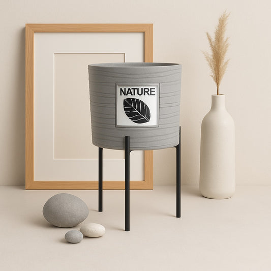 EcoLeaf Ceramic Planter