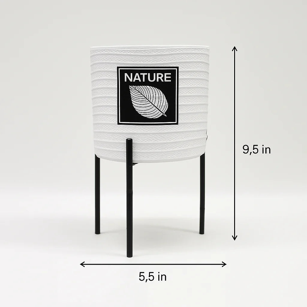 Well designed ceramic planter for office interior decor