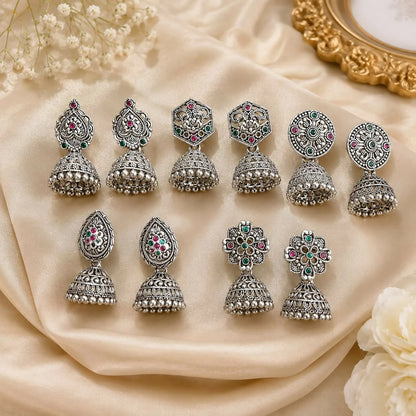 Moonlit Jhumka Edit – 5-Pair