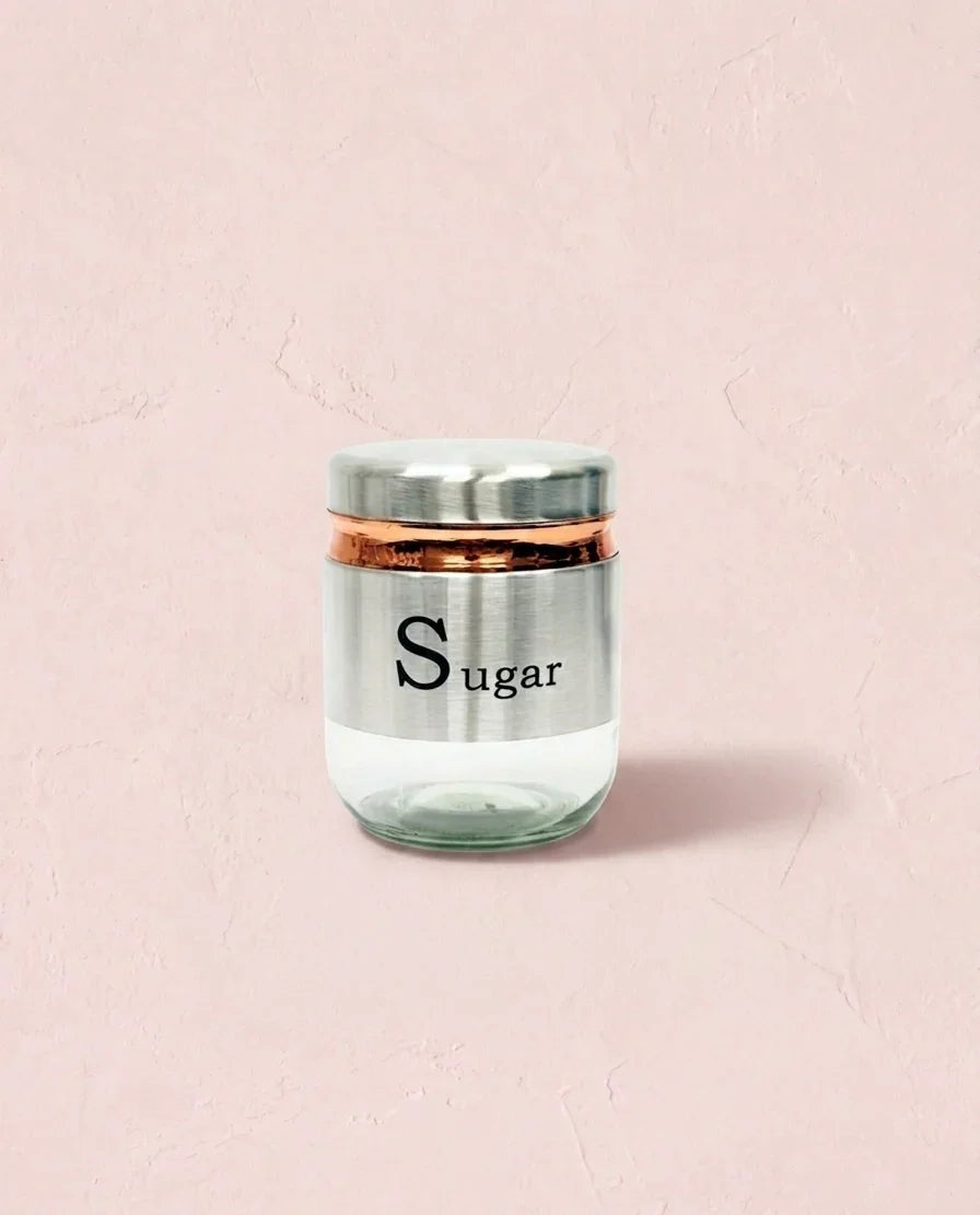 transparent glass storage Container with stainless steel lid top rated bestseller product